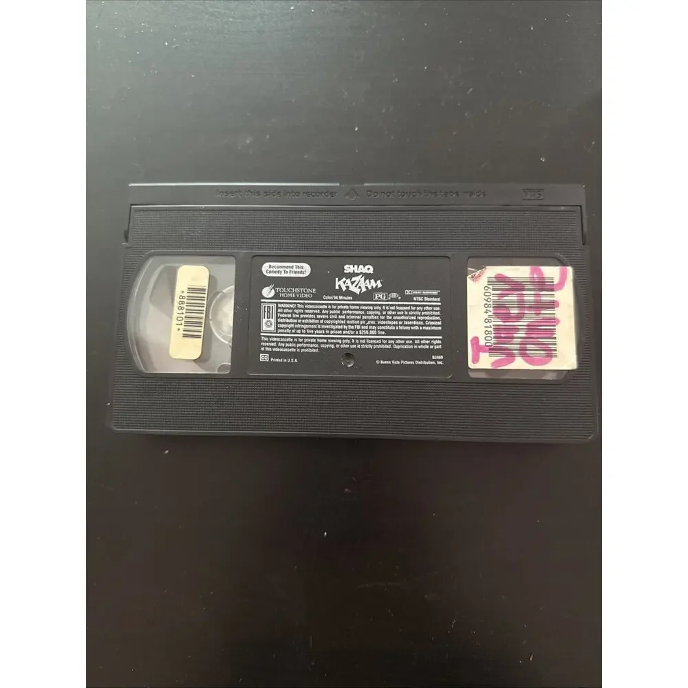 1996 Kazaam VHS Tape Starring Shaquille O’Neal – Original Clamshell Video